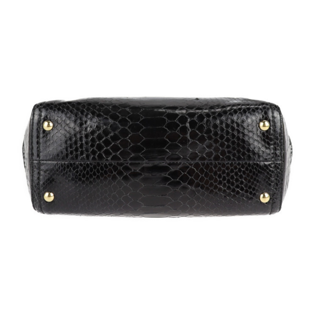 Salvatore Ferragamo Gancini Python Black - image 4